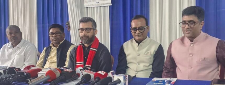 অসম জাতীয় পরিষদের সম্পাদক চিত্তরঞ্জন বসুমতারীর সংবাদ সম্মেলন::