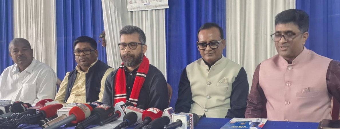 অসম জাতীয় পরিষদের সম্পাদক চিত্তরঞ্জন বসুমতারীর সংবাদ সম্মেলন::